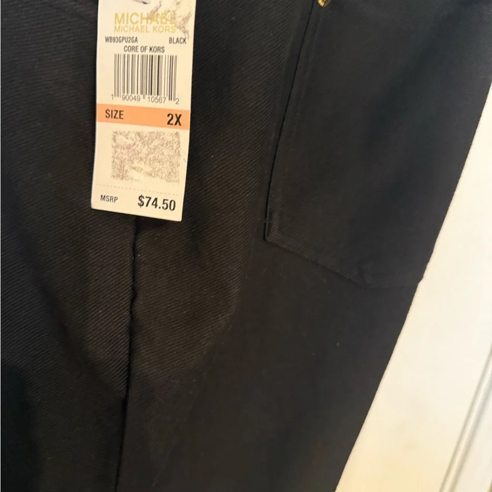 Michael Kors Black Leggings with Gold Accents - Picture 4 of 8